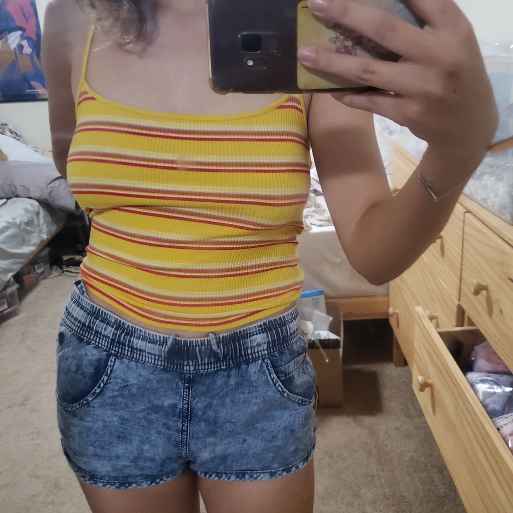 Striped crop top